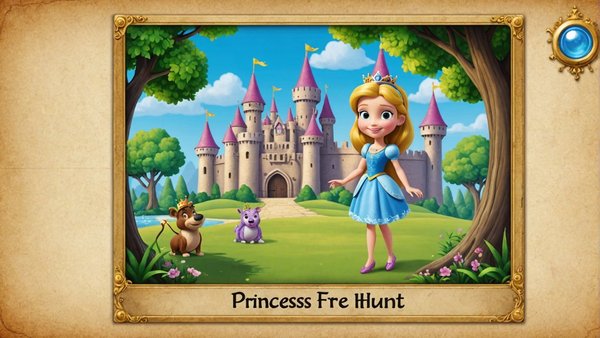 Chasse au trésor princesse à imprimer : aventures gratuites pour enfants